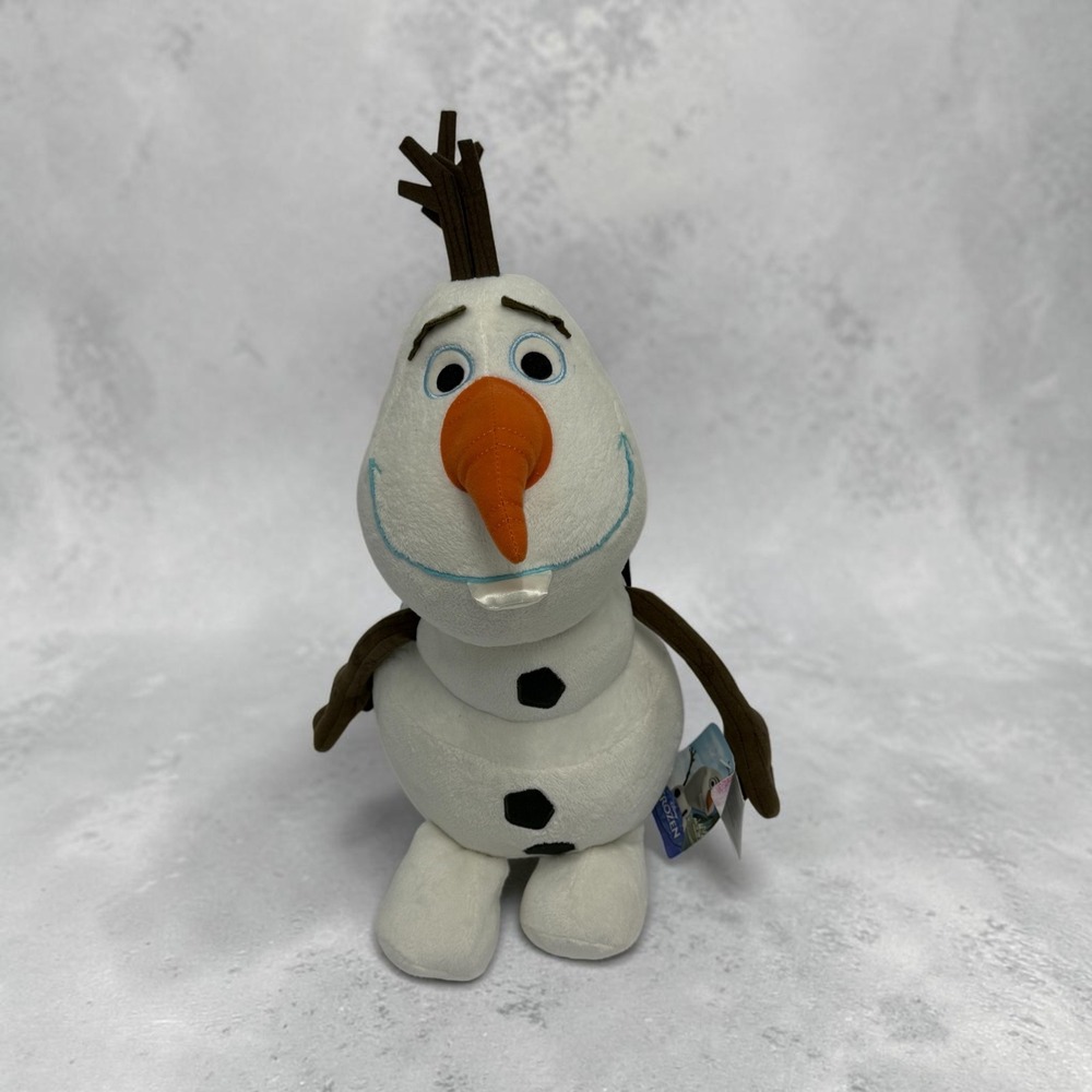 Disney Frozen Olaf Plush Backpack White Snowman Kids Small Bag Adjustable Straps